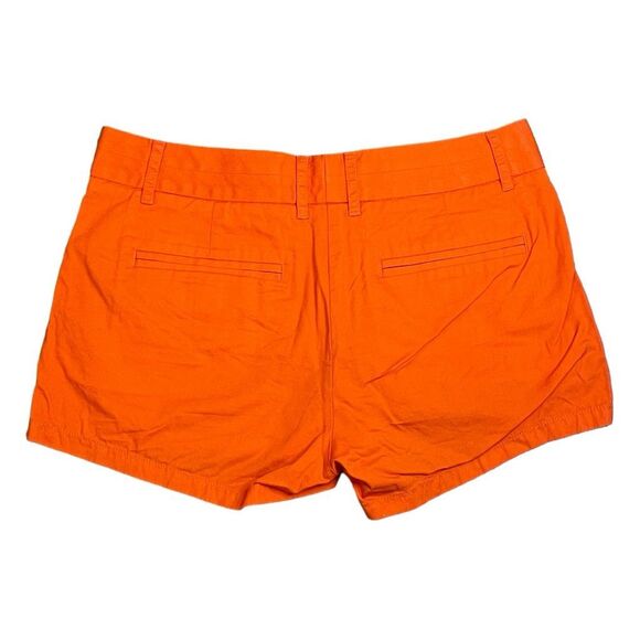 J. Crew Chino Broken In Mid-Rise Chino Shorts Orange Knit Classic Fit 4 - Picture 2 of 4